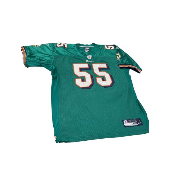 Reebok NFL Equipment Dolphins #55 mens green  Jersey Size 48 SKU 9174 - Picture 1 of 14